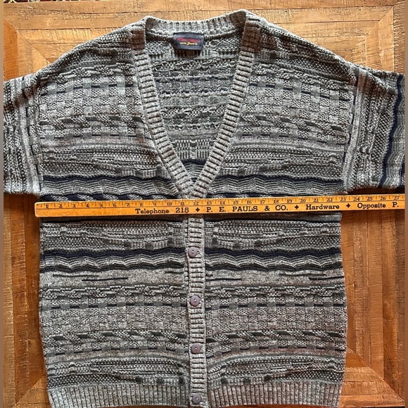 Porto Bello Grandpa Cardigan Sweater. Size XL - Picture 2 of 5